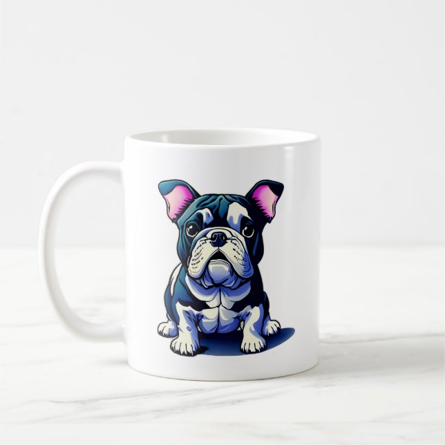 Taza De Café Bulldog lindo (Izquierda)
