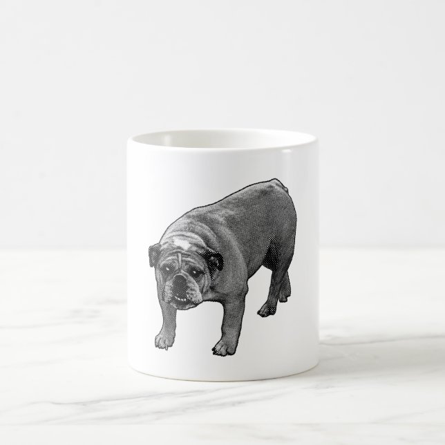 Taza De Café Bulldog Merry Dot Brew (Centro)