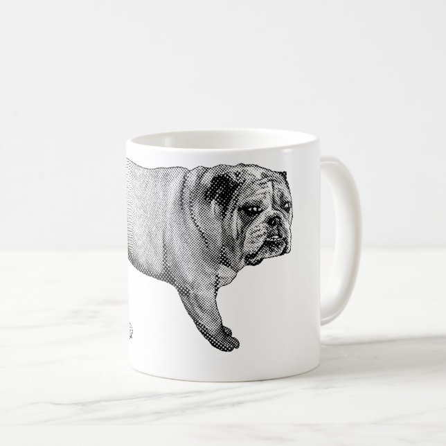 Taza De Café Bulldog Noel Mug (Anverso derecho)