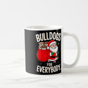 Taza De Café Bulldog Para Todos Los Divertidos Santa Navidades