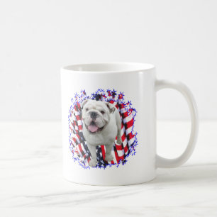 Taza De Café Bulldog Patriota