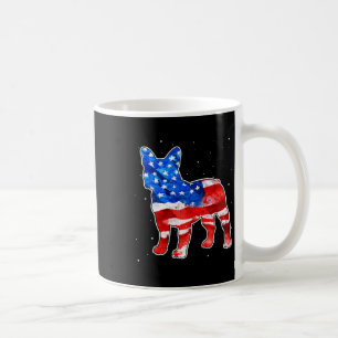 Taza De Café Bulldog Tie Dye Bandera Americana Patriótica 4 De