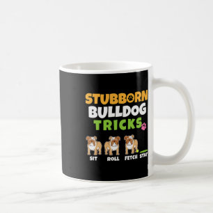 Taza De Café Bulldog Tricks I Perg Lover I Fun English Bulldog