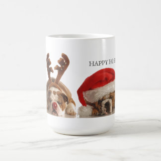 Taza De Café Bulldoges navidades