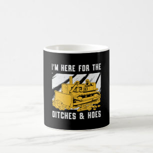 Taza De Café Bulldozer, estoy aquí para la construcción de Ditc