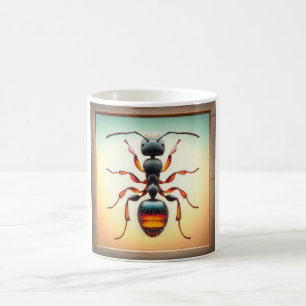 Taza De Café Bullet Ant 030624IREF125 - Watercolor