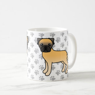 Taza De Café Bullmastiff cervato perro de dibujos animados lind
