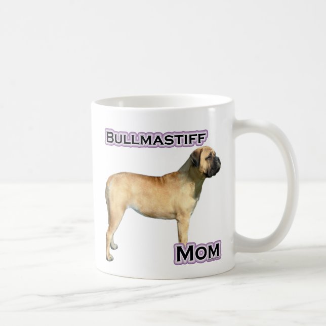 Taza De Café Bullmastiff Mom 4 (Derecha)