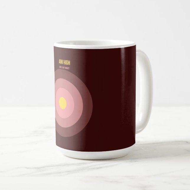 Taza De Café Bulls Eye — 90s Maximalist Coffee Mug | Retro (Anverso derecho)