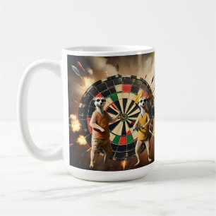 Taza De Café Bullseye Burrow: Liga Meerkat Dart,