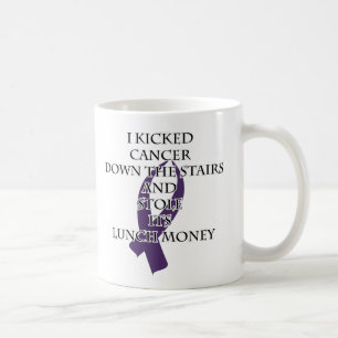 Taza De Café Bully de cáncer (cinta morada)