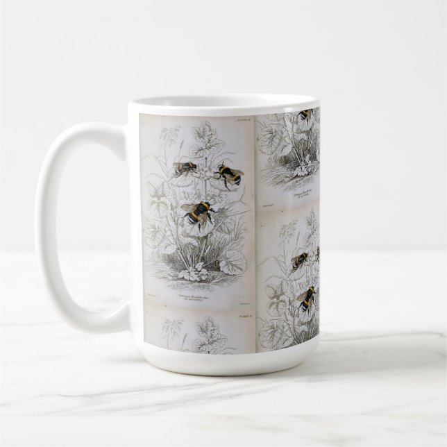 Taza De Café Bumble Bee Botanical (Izquierda)