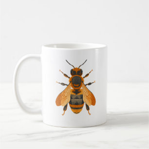 Taza De Café Bumble Bee de estilo antiguo - Inspirado en la épo