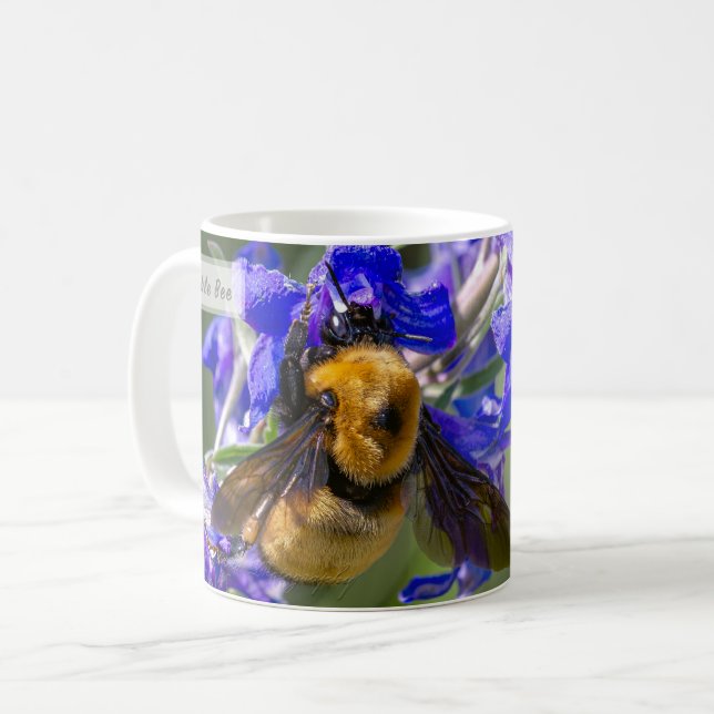 Taza De Café Bumble Bee Psalm 97:11 KJV (Anverso izquierdo)