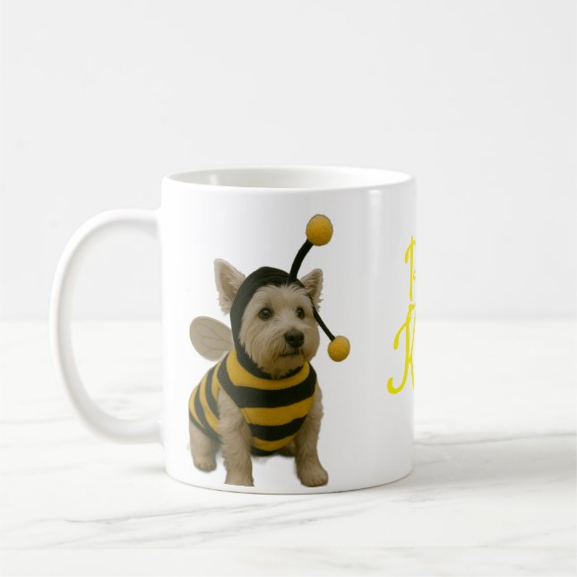 Taza De Café Bumble Bee Westie Bee (Izquierda)