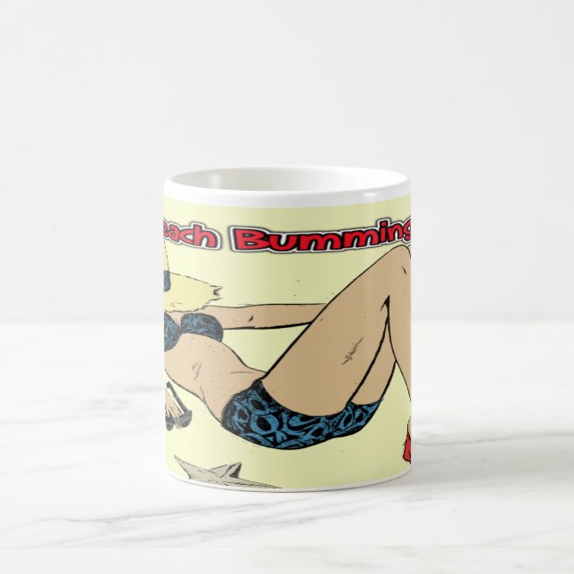 Taza De Café Bumming de playa de Vintage (Centro)