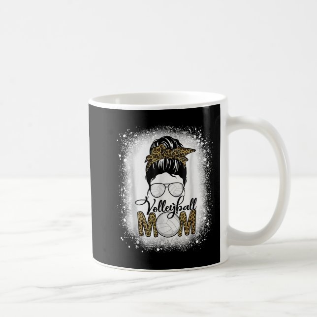 Taza De Café Bun Gam de Bleached Volleyball Mom Life Leopard (Derecha)