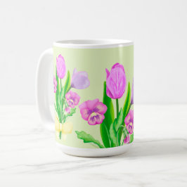 Taza De Café Bunch of Spring Flowers
