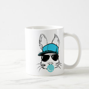Taza De Café Bungalow Face Con Sungles Gorras Bubble Gum Easter