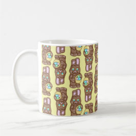 Taza De Café Bunnies de chocolate - Café amarillo Mug