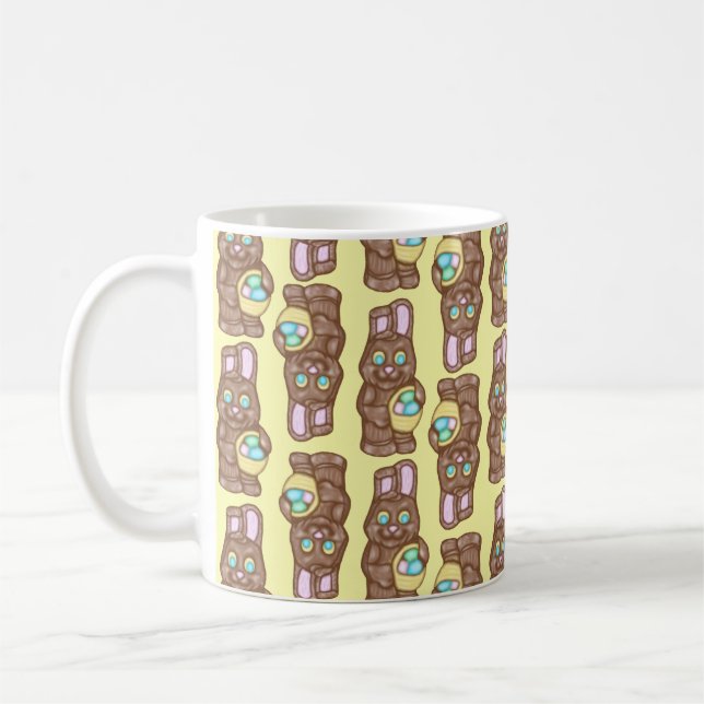 Taza De Café Bunnies de chocolate - Café amarillo Mug (Izquierda)