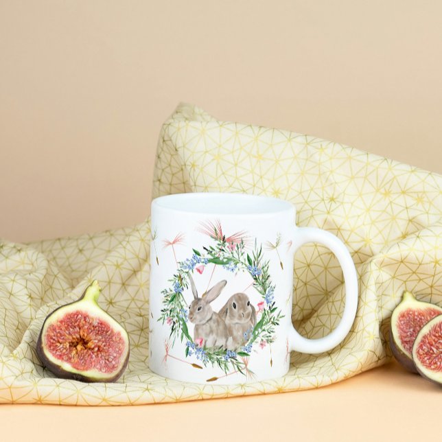 Taza De Café Bunnies gemelos (Subido por el creador)