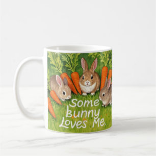 Taza De Café Bunnies y zanjas de Pascua