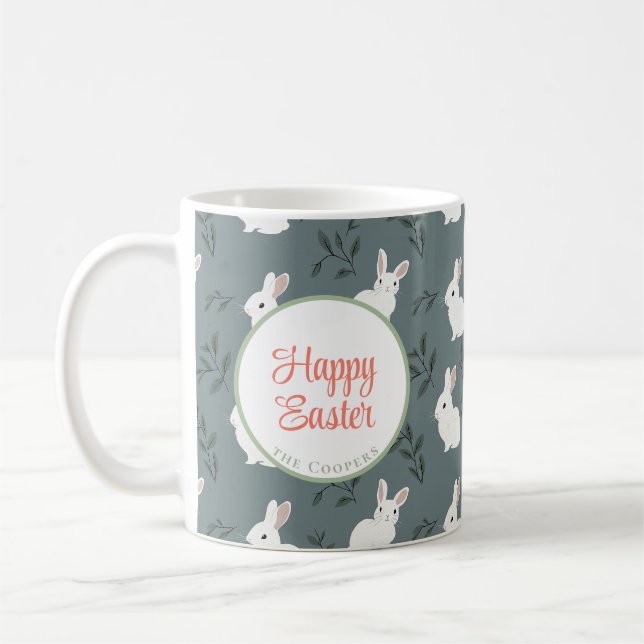 Taza De Café Bunny and Eggs Floral (Izquierda)