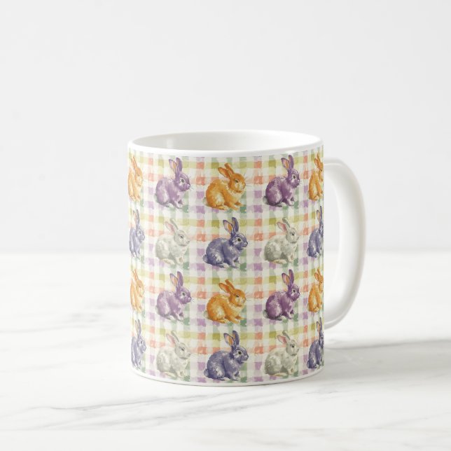 Taza De Café Bunny Bliss Delights: Sueños Pastel (Anverso derecho)