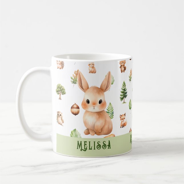 Taza De Café Bunny Cute Animals (Izquierda)