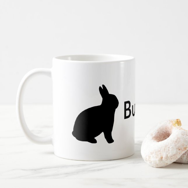 Taza De Café Bunny Dad Rabbit Funny Personalize (Con donut)