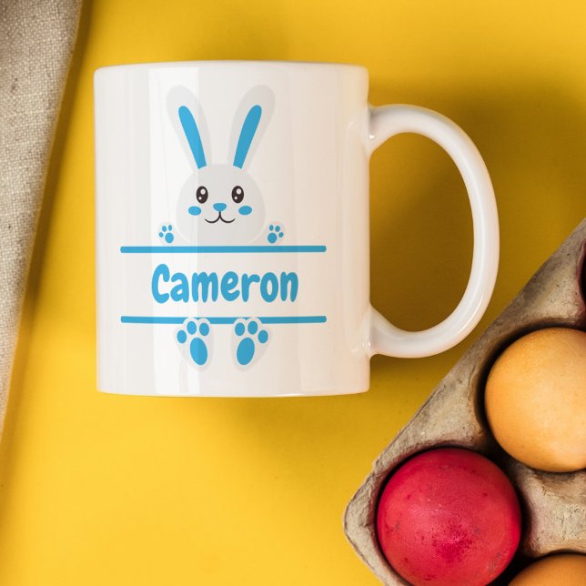 Taza De Café Bunny de Pascua Azul (Subido por el creador)