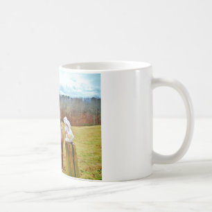 Taza De Café Bunny de Pascua y caballo marrón