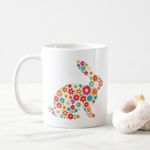 Taza De Café Bunny floral
