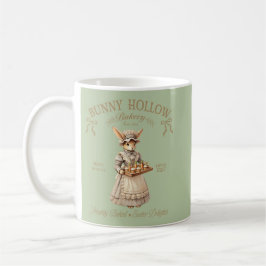 Taza De Café Bunny Hollow Bakery Vintage Easter Rabbit Baker