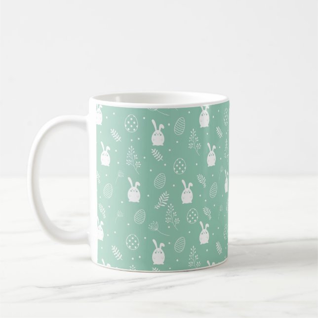 Taza De Café Bunny Hop Mug – Easter Egg Pattern (Izquierda)