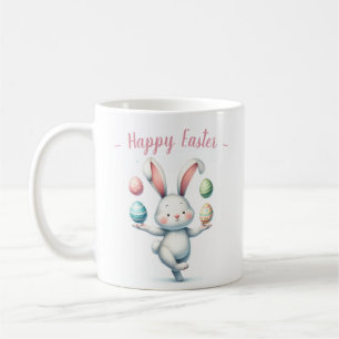 Taza De Café Bunny Malabarismos Huevos de Pascua