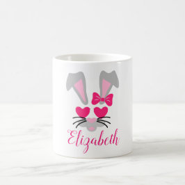 Taza De Café Bunny Mug de Pascua Personalizada
