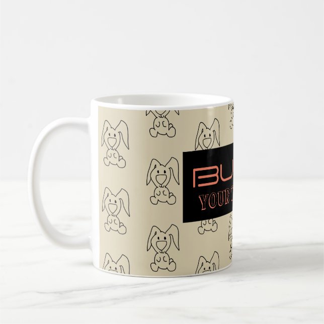 TAZA DE CAFÉ BUNNY PATTERN (Izquierda)