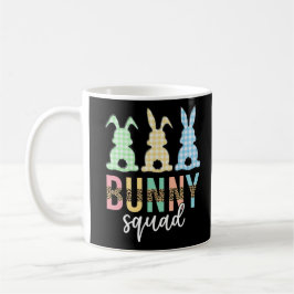 Taza De Café Bunny Squad | Caza de huevos de Pascua Conejito