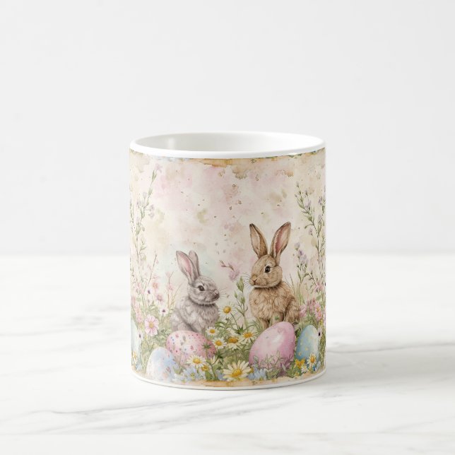 Taza De Café Bunny Wonderland Treasures: Floral Fantasy Edition (Centro)