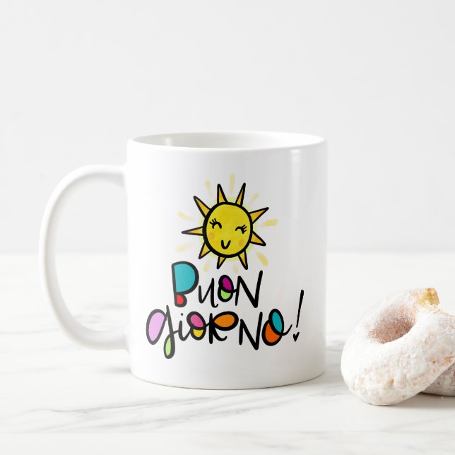 Taza De Café Buon Giorno (Con donut)