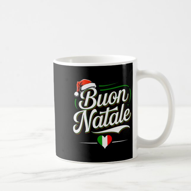 Taza De Café Buon Natale Italian Family Christmas Italy Pride H (Derecha)