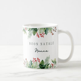 Taza De Café Buon Natale Personalizado Nonna