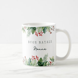 Taza De Café Buon Natale Personalizado Nonna