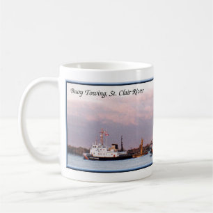 Taza De Café Buoy Towing St. Clair River mug