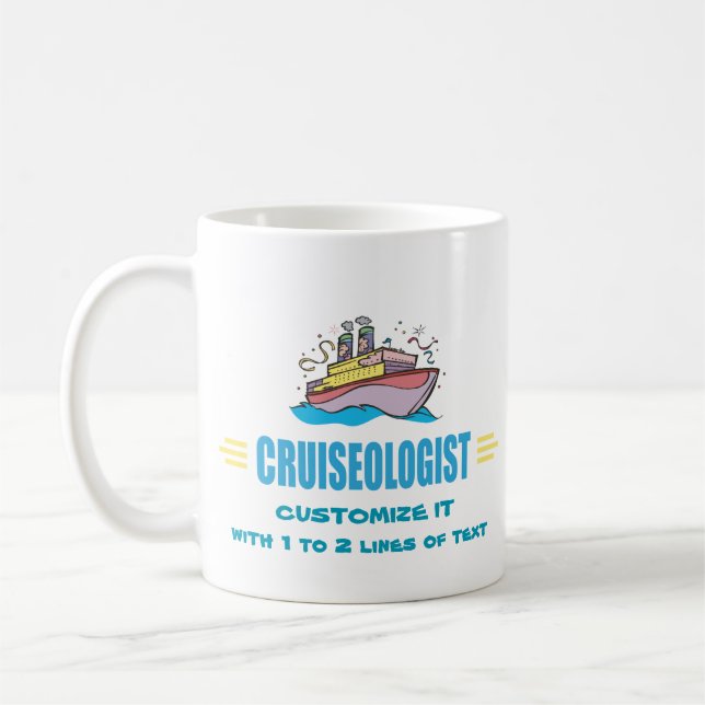 Taza De Café Buque de crucero humorístico (Izquierda)