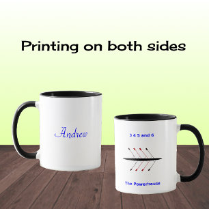 Taza De Café Buque de nombres personalizados en curso de dos la