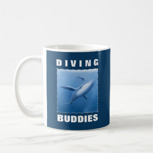 Taza De Café Buques de buceo - Buceo y ballena de Scuba