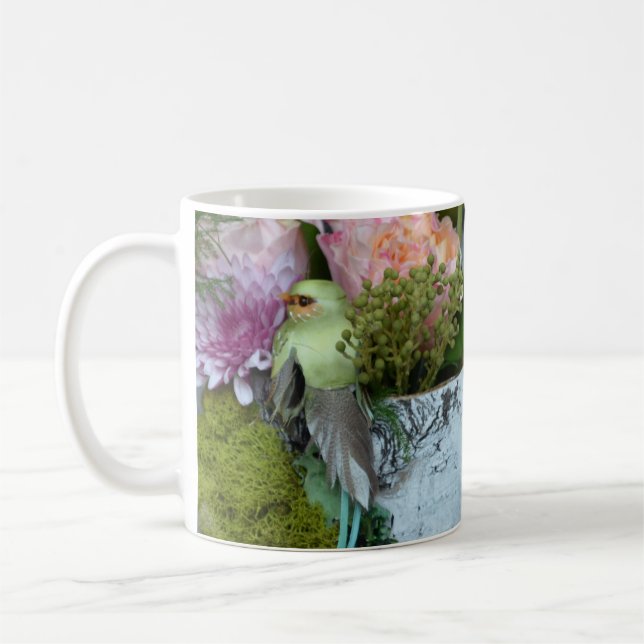 Taza De Café Buques florales de primavera (Izquierda)